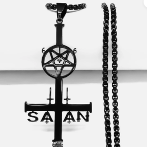 cross 666 satan black