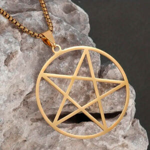 Star in  circle gold
