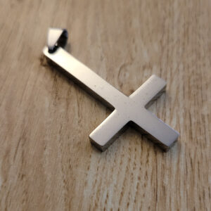 inverted cross silver colour